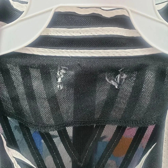 Damee, Inc. Black and White Mesh Top/Jacket - Picture 4 of 4